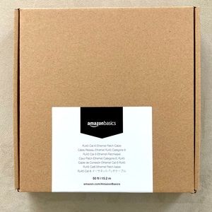 Basics RJ45 Cat-6 Ethernet Patch Internet Cable - 50 Foot Black